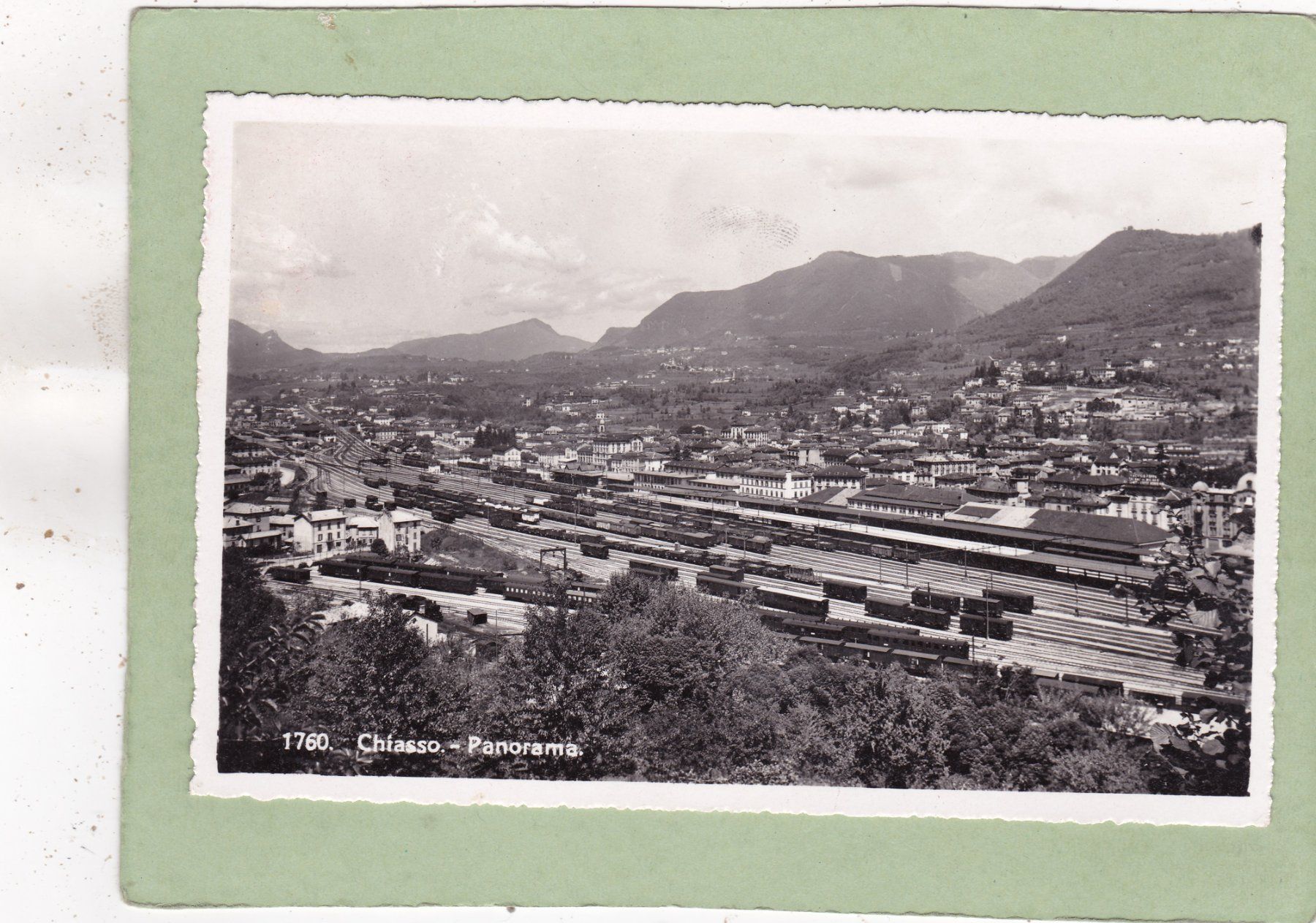 Ansichtskarten: Chiasso Panorama Bahnhof – Gebraucht aus Herisau von Lisegrat2008