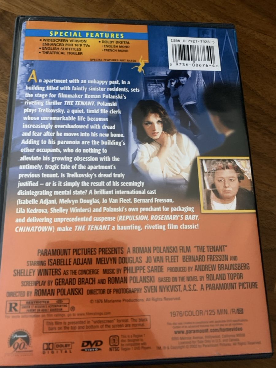 Tutti i DVDs: The Tenant  Ein Klassiker von Roman Polanski – Usato da Dübendorf venduto da Ekamo 1