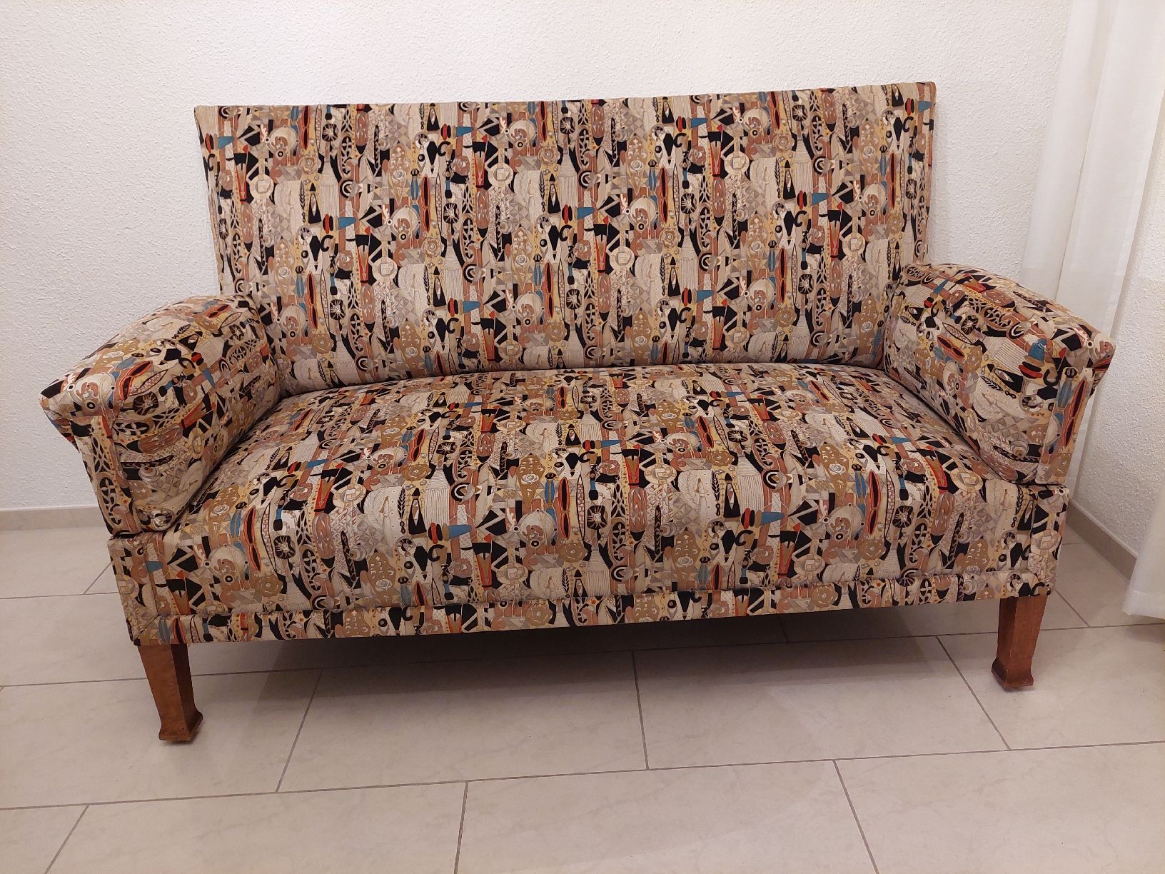 Divani: Retro 2er-Sofa & Sessel, massiv, Federkern – Usato da Brunnen venduto da Livianda 1