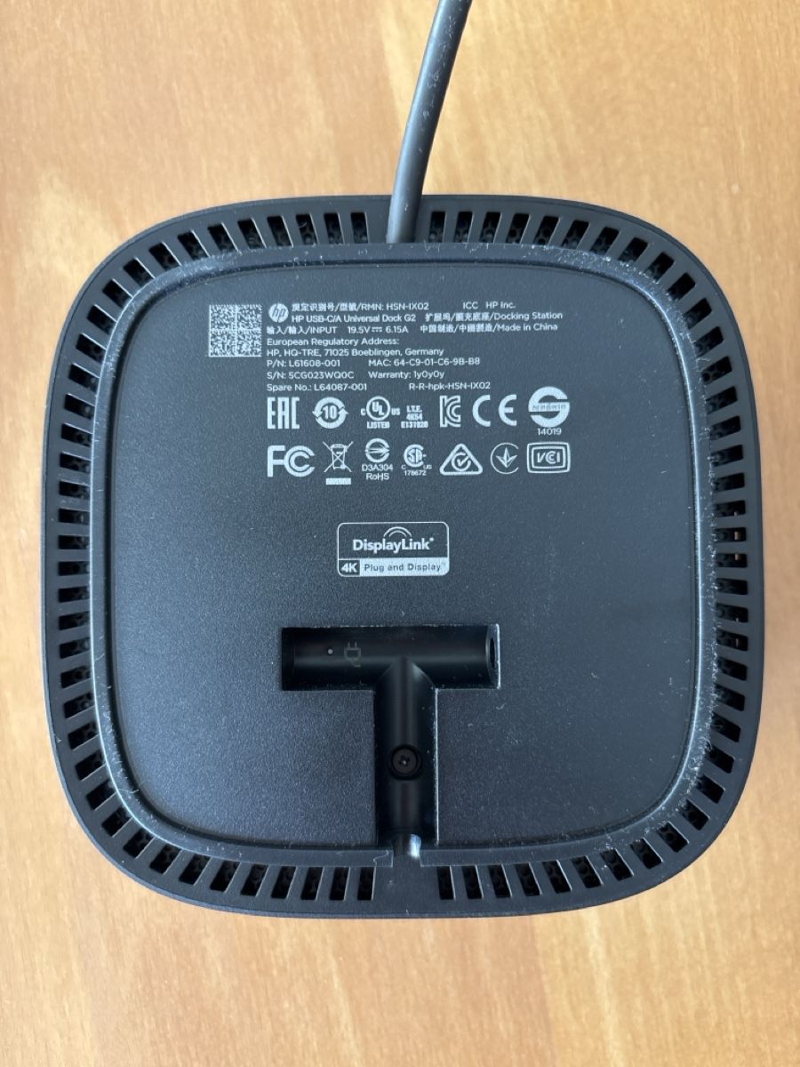Hewlett Packard Docking station: HP USB-C Universal Dock G2 Docking Station 120W Netzteil – Usato da Aarburg venduto da Kirtapatrik 2