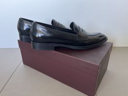 Emilio Sarto - Schwarze Lackleder Loafers, Gr. 38, Top!