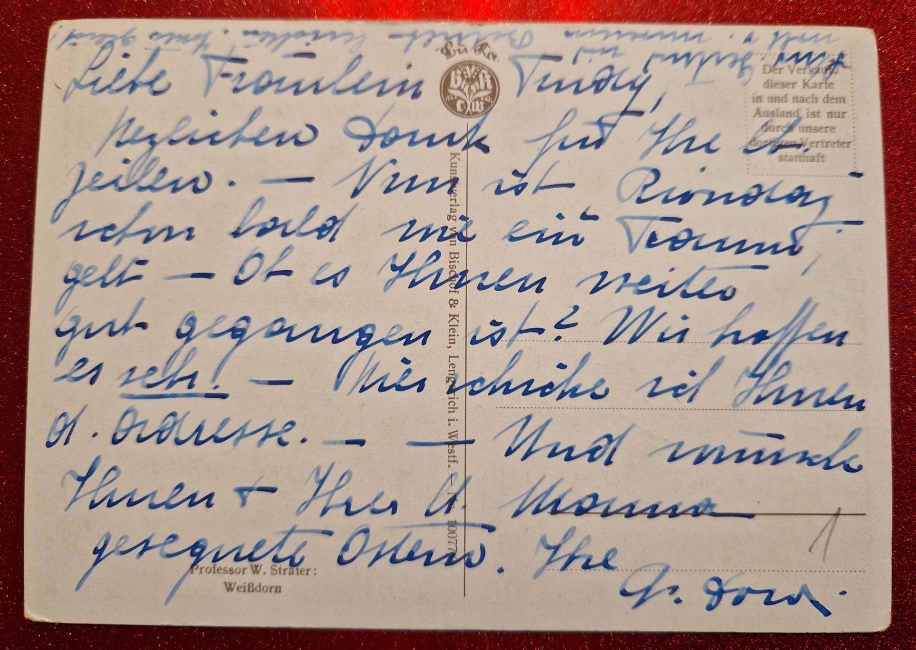 Ansichtskarten: Weissdorn sehr  alt/Vintage – Gebraucht aus Melchnau von Fishel 1