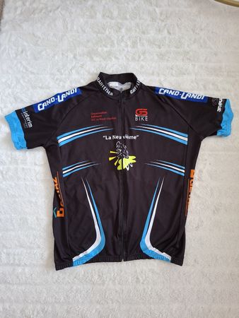 Maillot cyclisme G-BIKE noir Raiffeisen taille XXL