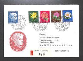 1964 FDC Pro Juventute illustriert Einschreiben