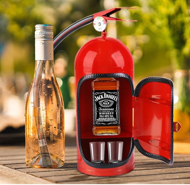 Fire Extinguisher Minibar, Feuerlöscher-Minibar, Personalize