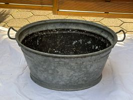Alte Zink Zuber Gelte Eimer Wanne 56 Liter