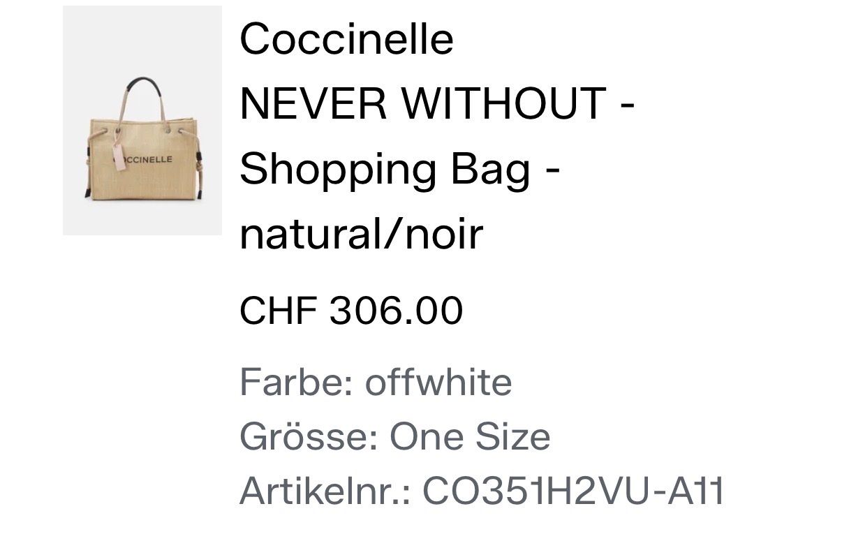 Coccinelle Borse da donna: Coccinelle Shopper/Strandtasche – Nuovo (secondo la descrizione) da Dietlikon venduto da Moncler2010 4