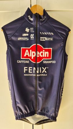 Canyon Alpecin Wind/Regen Weste Profi Ausrüstung M
