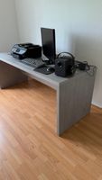 Schreibtisch grau, modern, Buche-Optik, top Zustand! 47 Zeic