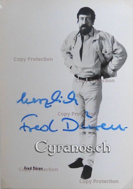 Autografi: Fred Düren (1928-2015) Schauspieler - Autogramm – Usato da Dietikon venduto da immortal-stars