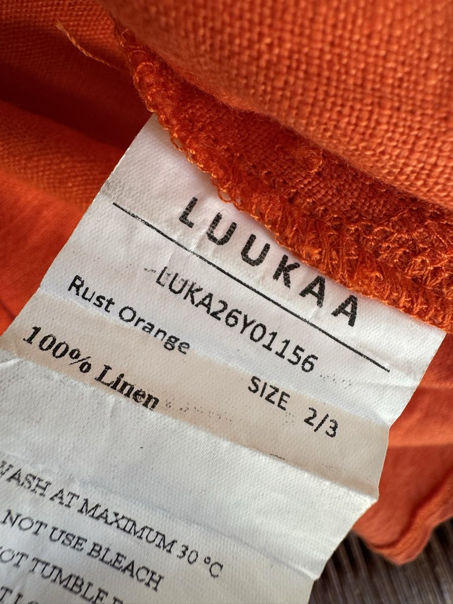 Luukaa Tuniken: LUUKAA Rust Orange Tunique 100% Lin Taille 40/42, SS2026 – Neu und originalverpackt aus Morges von sandy069 4