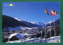 Davos im Winter, 1997, gelaufen, Grossformat
