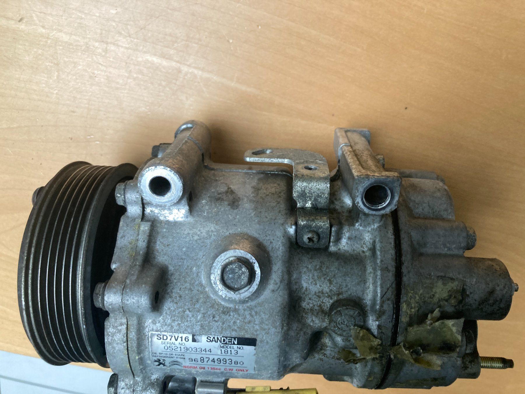 Citroën Tutti pezzi di ricambio auto: Citroën Jumpy Klimakompressor Sanden SD7V16 9687499380 – Usato da Cham venduto da WB2223 6