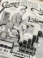Cosmos Büromöbel - 6 alte Werbungen / réclames 1906/10