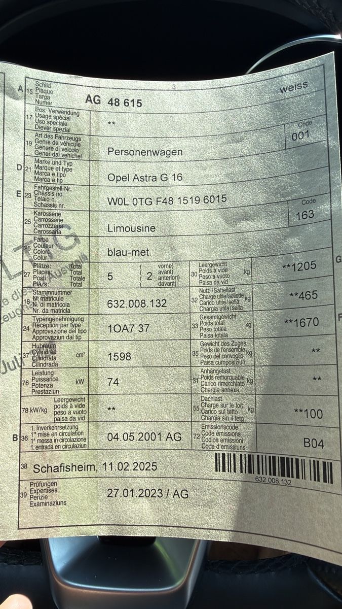 Opel Automobili: Opel Astra – Usato da Menziken venduto da Petrit.b 9