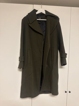Maje Women's Elegant Wool Blend Coat - Size 38