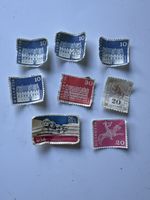 Briefmarken Konvolut Schweiz und USA gestempelt 8 Stück