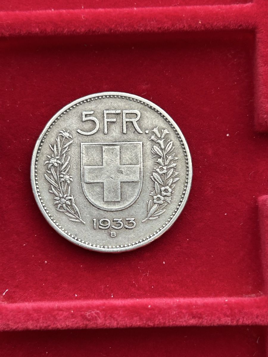 Alle Münzen: Highlight Silber 5 Franken 1933 – Gebraucht aus Büttikon AG von Rcook