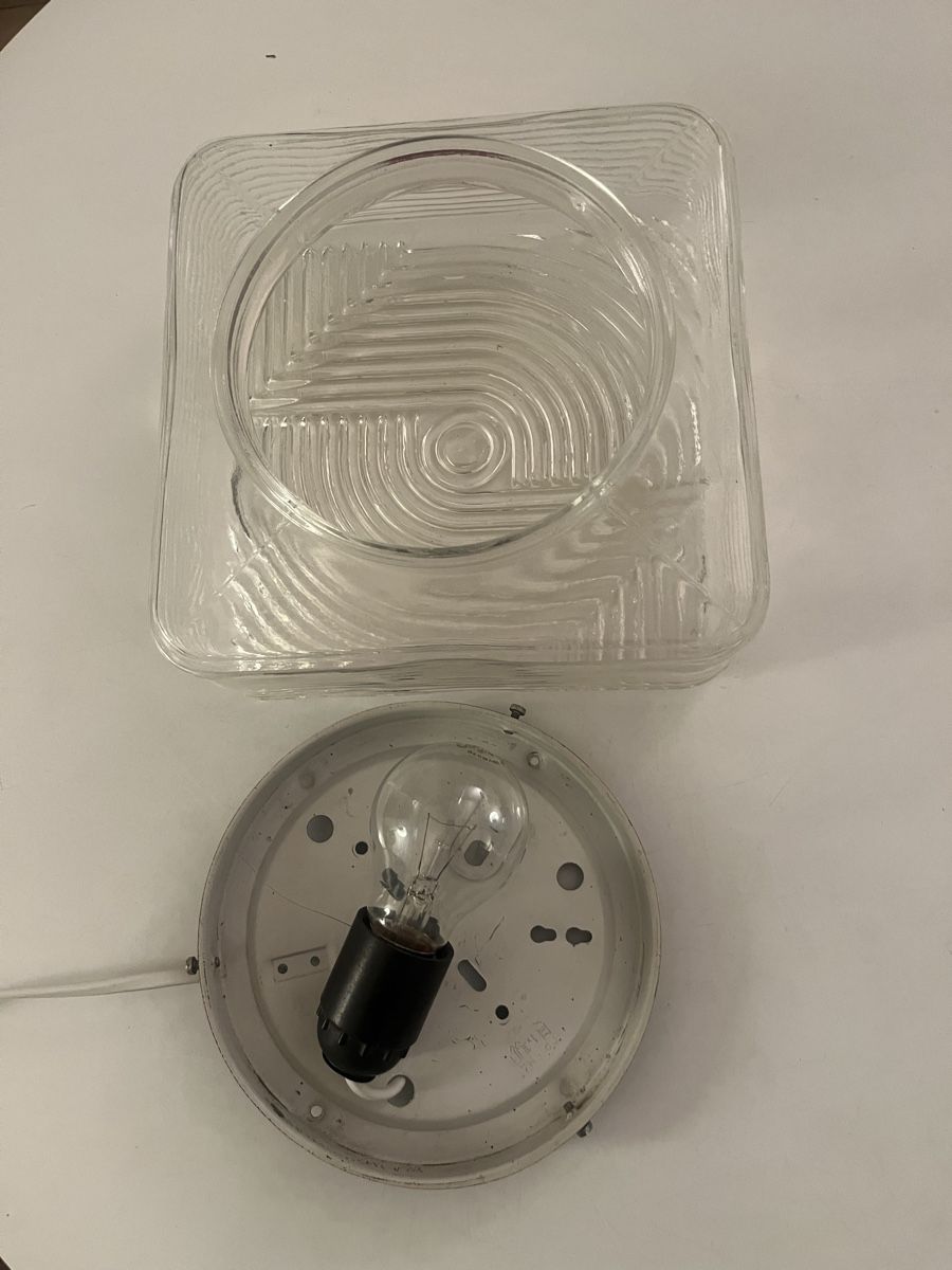 Lampadari & plafoniere: Vintage Deckenlampe Pressglas – Usato da Zürich venduto da Luftibus01 4