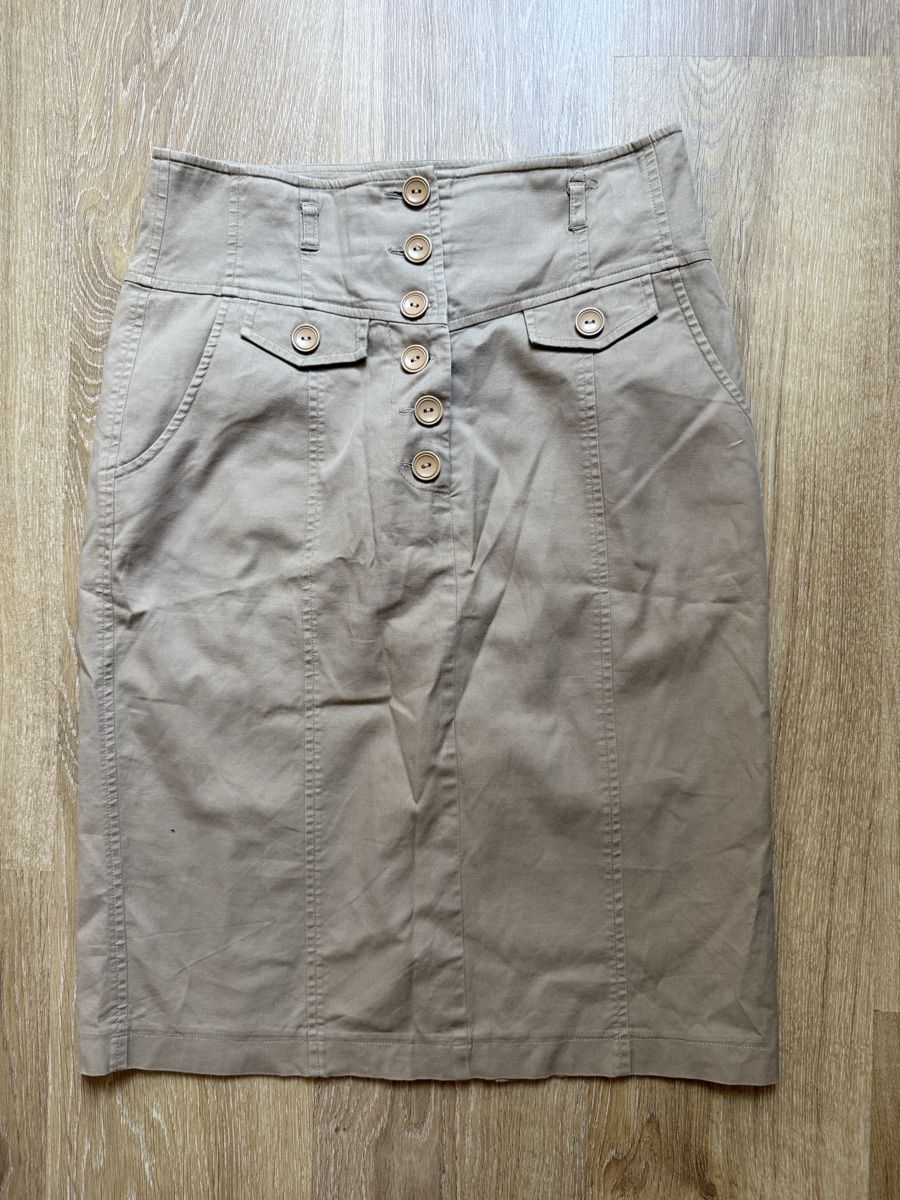 Röcke: Jupe midi beige Nulu, t.38/M – Gebraucht aus Tavannes von Thriftshop