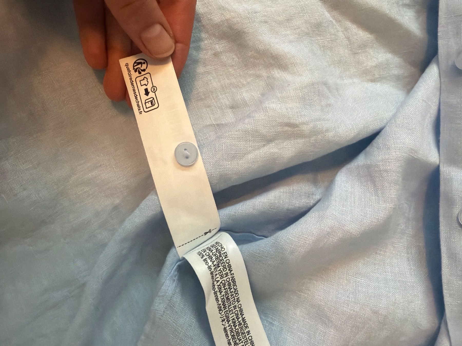 Massimo Dutti Camicie: Leinen Hemd Massimo Dutti hellblau Leinen Grösse L neu – Nuovo (secondo la descrizione) da Hettlingen venduto da blu_tb6z 4