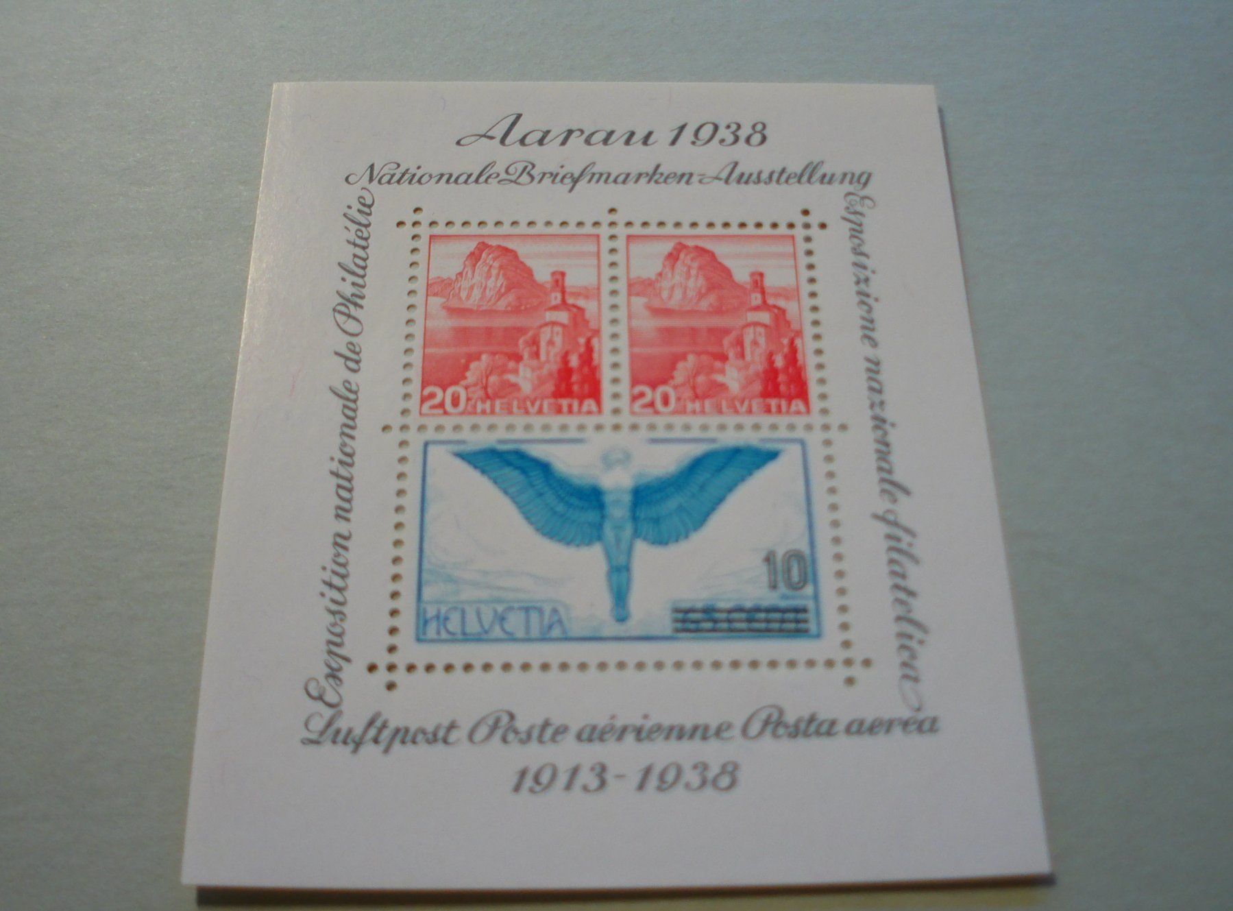 Tous les timbres: Block NABA 1938 Aarau ** – D'occasion à Niederwil AG par morostahu
