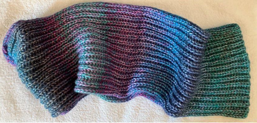 Lana: Loom Loop Schal gestrickt Handarbeit Farbverlauf Hals – Nuovo (secondo la descrizione) da Buchs SG venduto da Billikatze5