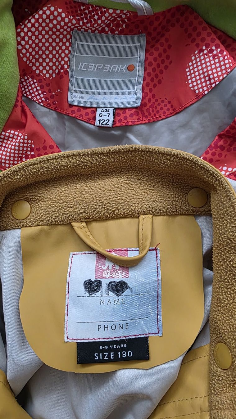 Lotti & Set di vestiti: Regenset 122/128 & 2 Mützen – Usato da Wettingen venduto da broetli01 5