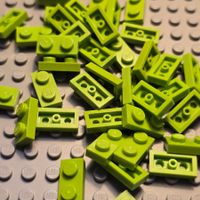 Lego 38x Platten 1x2 (3023) lime