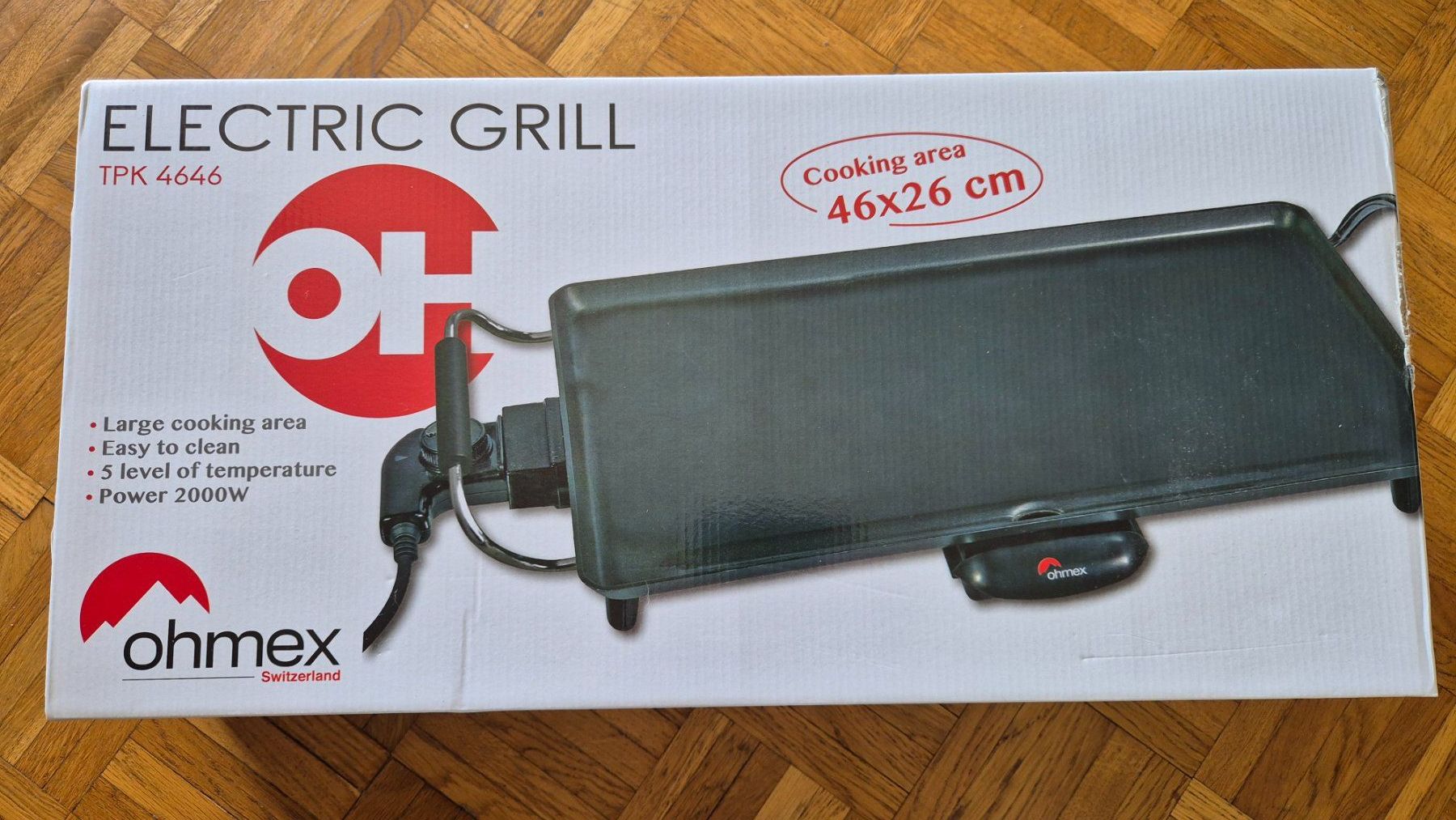 Griglie: Grill électrique Ohmex TPK 4646 Neuf – Nuovo e nell'imballaggio originale da Neuchâtel venduto da simbajoyce123