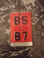 Velonummer BS Basel-Stadt 1987