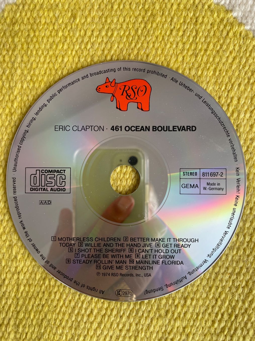 CD: ERIC CLAPTON-461 OCEAN BOULEVARD – Usato da Rorschacherberg venduto da CD-Roli 2
