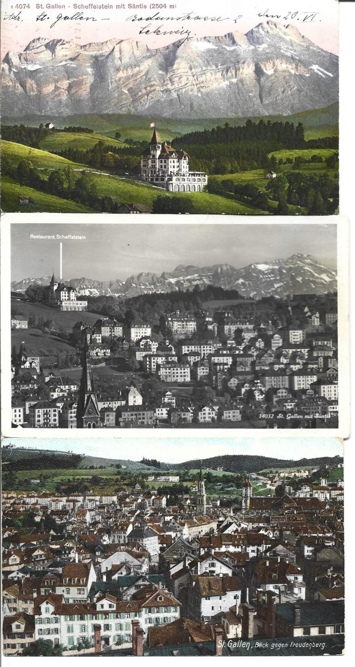Cartoline postali: AK St.Gallen 6x – Usato da Appenzell venduto da mai25 1