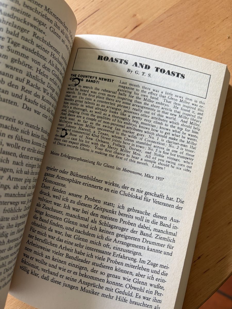 Libri: Glenn Miller Sein Leben Seine Musik – Usato da Zürich venduto da MeineBilderkiste 4