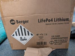 Berger LiFePO4 Lithium Batterie 120Ah neu