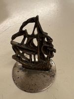 Puppenstube oder Sammlerstück - Schiff, silber - 3 cm hoch