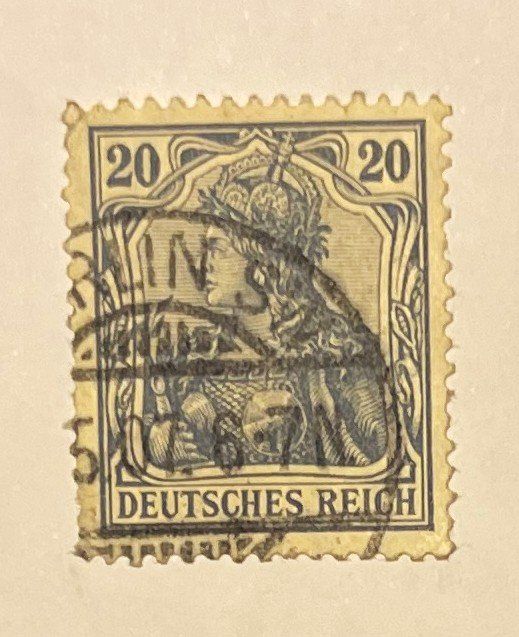 Tutti i francobolli: Deutsches Reich 20 Pfennig – Usato da Oftringen venduto da Vucki