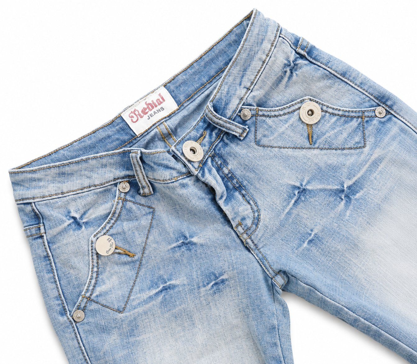 Pantalons: Jeans Bermuda Hellblau Gr. S – Neuf (Voir description) à Fully par VaneaSelection 3