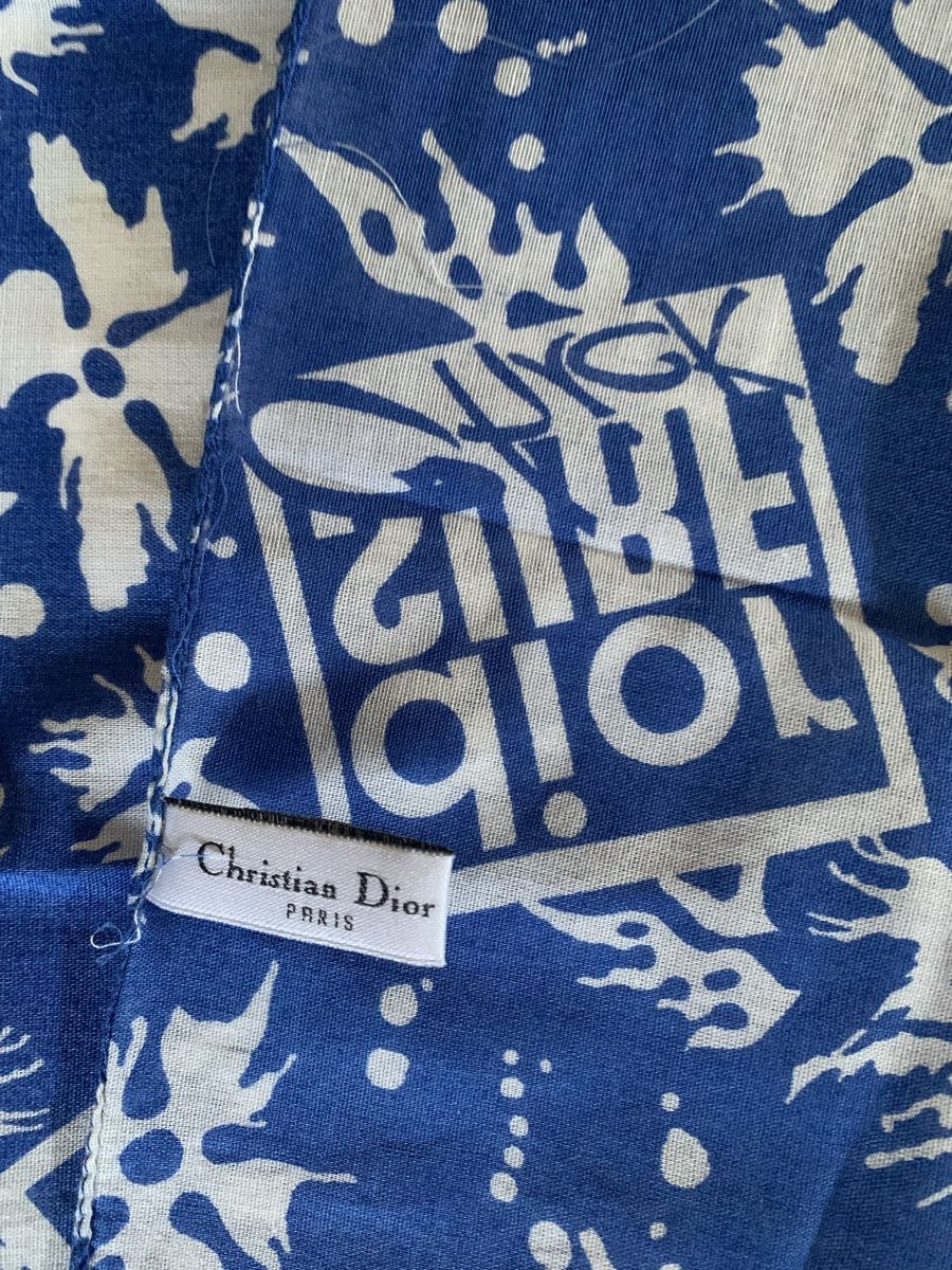 Dior Foulard & Sciarpe: Christian Dior Baumwoll Tuch – Usato da Egg b. Zürich venduto da ohtannenbaum 1