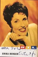Erika Berger 1939-2016 Autogramm signiert Foto 10x15cm