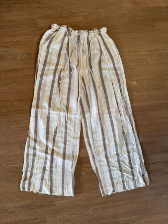 Pantalon large rayé Bershka taille M