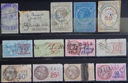 Frankreich Lot mit alten Werten XIV