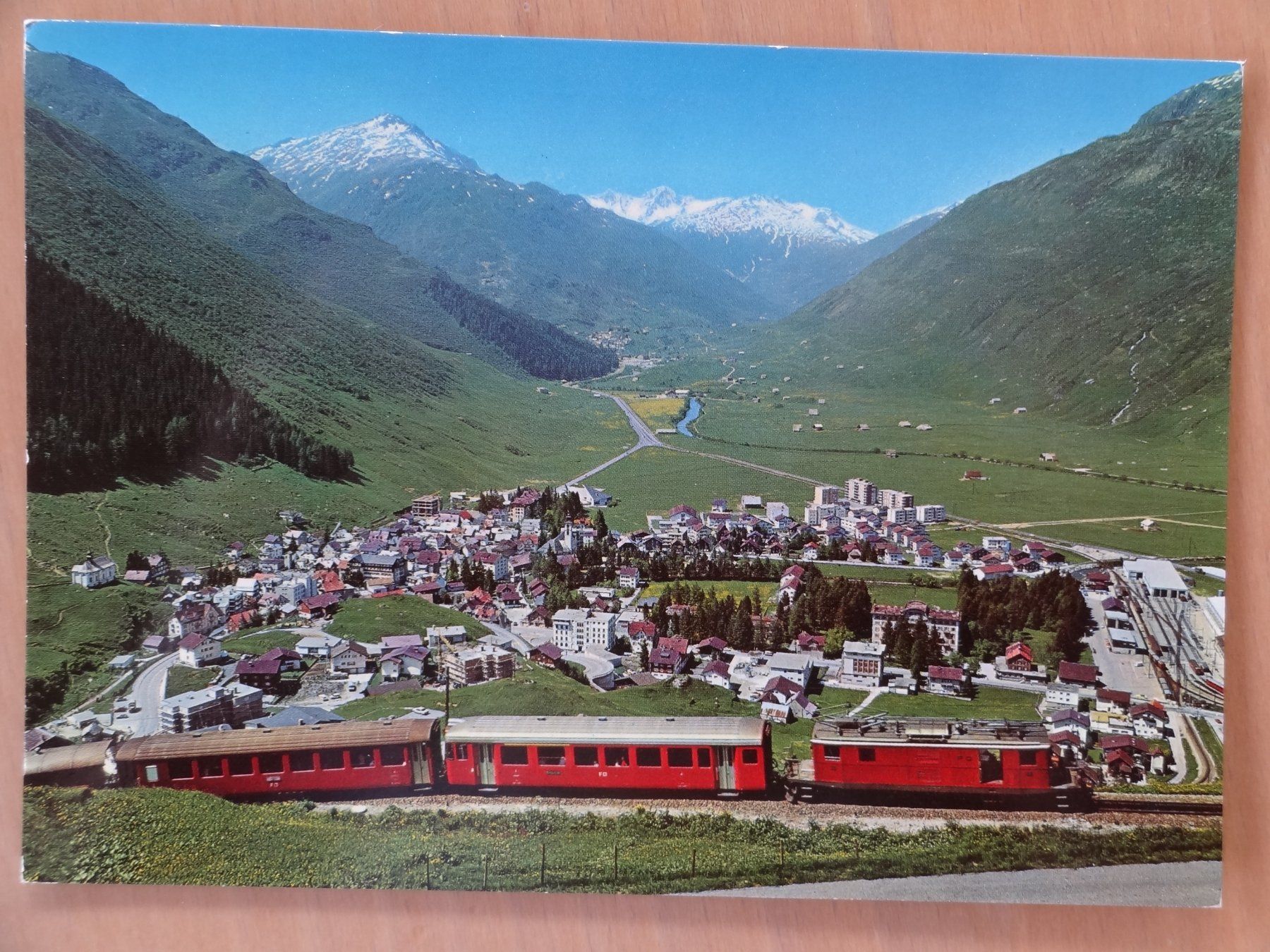 Cartoline postali: Andermatt - UR - Furka-Oberalp-Bahn – Usato da St Léonard venduto da Riglin
