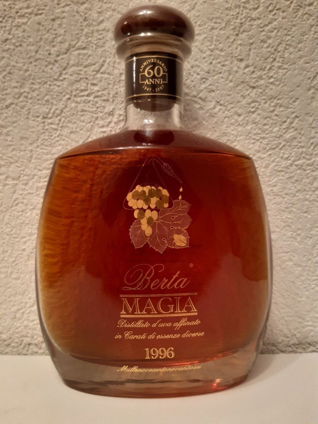Berta Spirituosen: Berta Maggia Grappa 1996 45% inkl OHK – Neu und originalverpackt aus Elsau von Rumsammler 2
