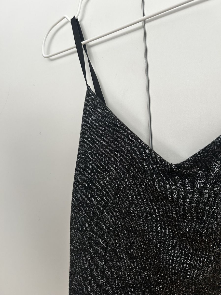 Top: Glitzer Top, Schwarz – Usato da Uster venduto da alin13e 2