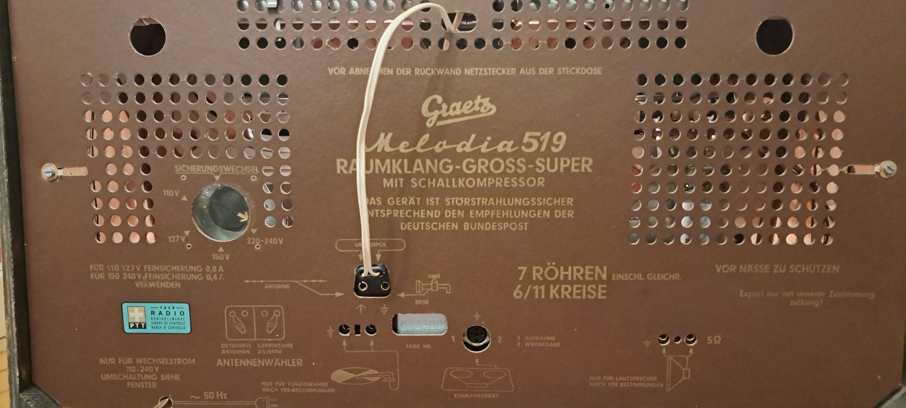 Radio: Graetz Röhrenradio Graetz Melodia 519 – Usato da Wangs venduto da Flashend 3