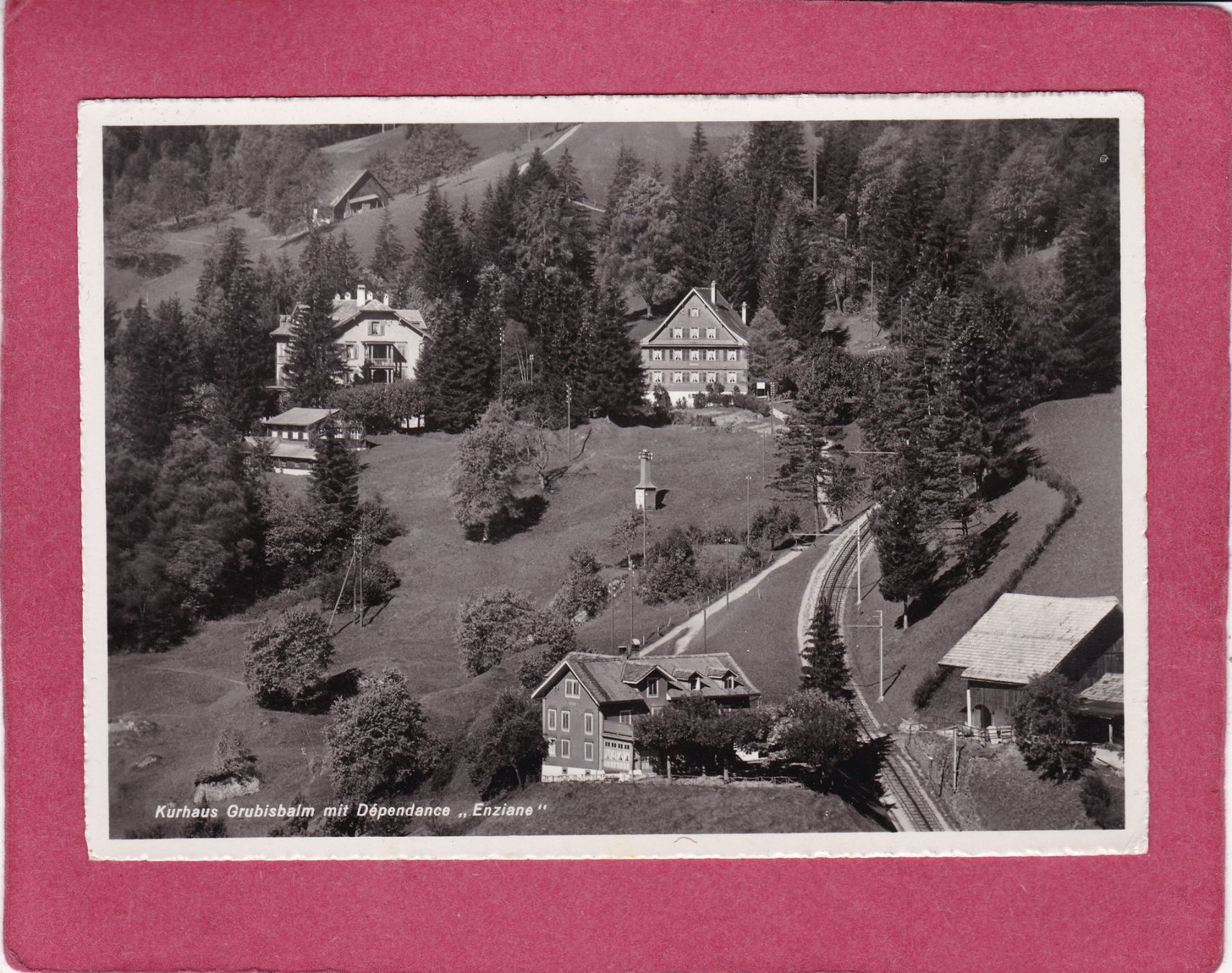 Cartoline postali: Kurhaus Grubisbalm mit Dependance " Enziane " – Usato da Herisau venduto da Lisegrat2008