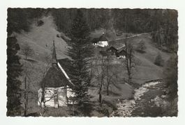 Postkarte Flüeli Ranft Kapelle Bruder Klaus Einsiedelei 1940