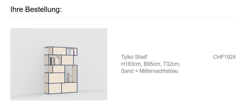 Tylko Regale: Tylko Design-Regal - Sand / Mitternachtsblau – Gebraucht aus Winterthur von naott