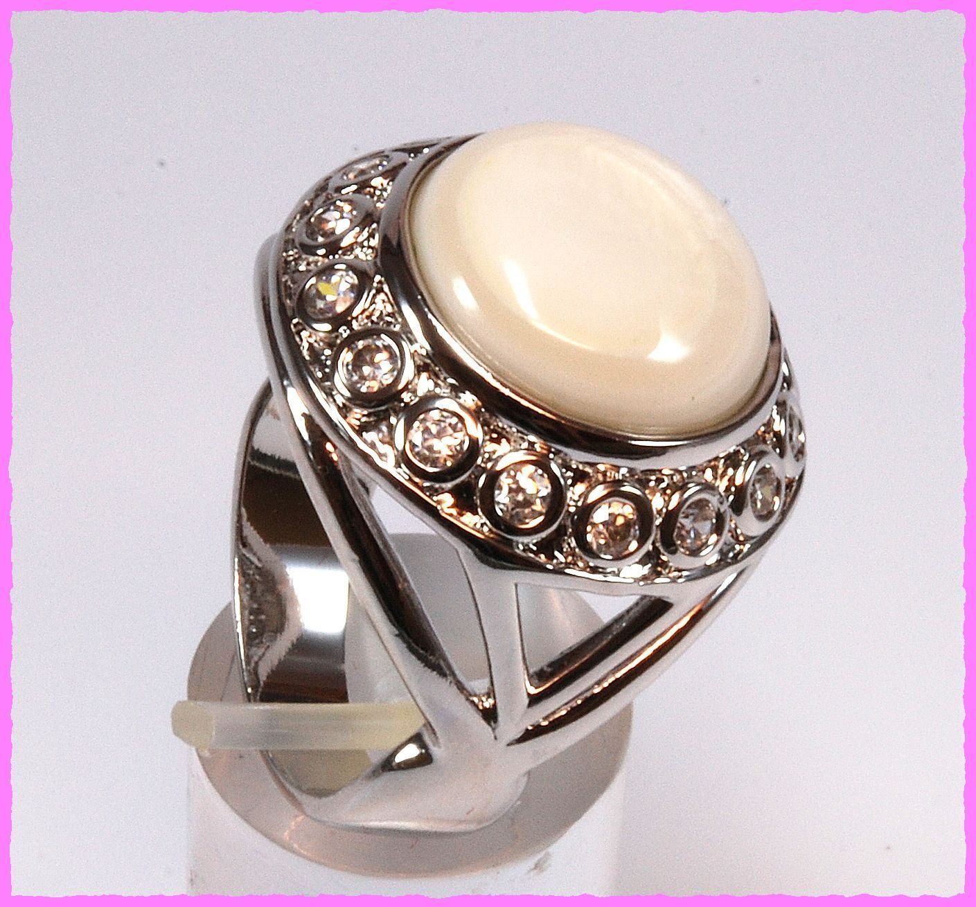 Anelli: Wow, grosser Ring mit Zirkonia – Nuovo e nell'imballaggio originale da Oberglatt ZH venduto da Diamond-Girl 1
